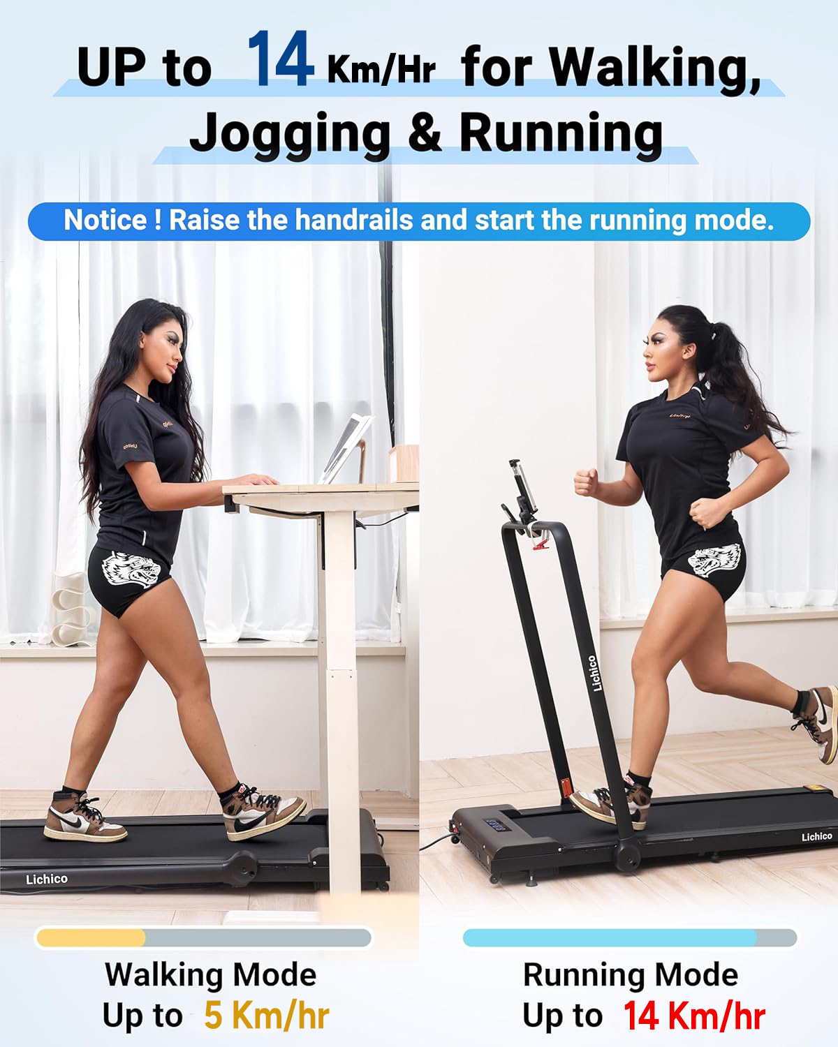 Xeed Fast XD99 2 in 1 Portable Folding Treadmill 3 Hp Peak For Ho Xeed Fitness